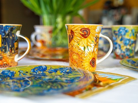 Kubek - Van Gogh, Słoneczniki - Porcelana w eleganckim pudełku