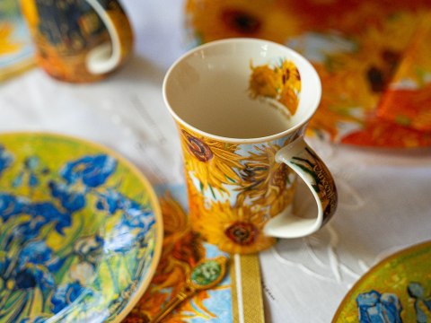 Kubek - Van Gogh, Słoneczniki - Porcelana w eleganckim pudełku