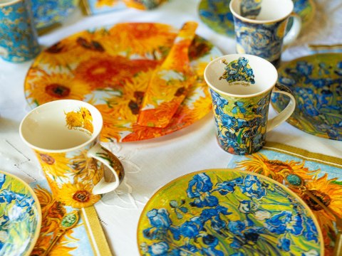 Talerz dekoracyjny z łopatką - Van Gogh, Słoneczniki