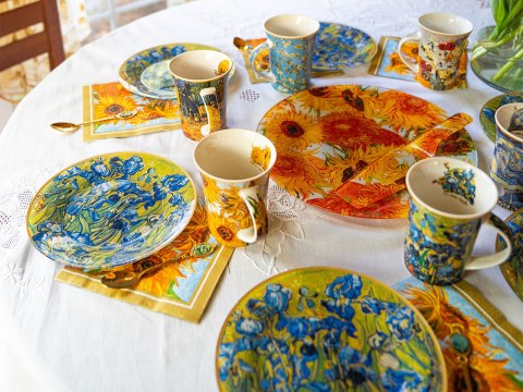 Talerz dekoracyjny z łopatką - Van Gogh, Słoneczniki