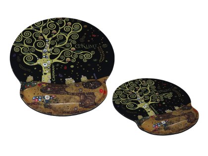 Podkładka pod myszkę z poduszką na nadgarstek - G. Klimt, Drzewo życia
