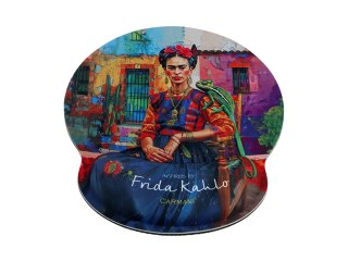 Podkładka pod myszkę z poduszką na nadgarstek - inspirowana malarstwem F. Kahlo
