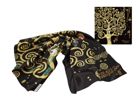 Apaszka Szal ze szlachetnej tkaniny - G. Klimt, Drzewo życia (CARMANI)