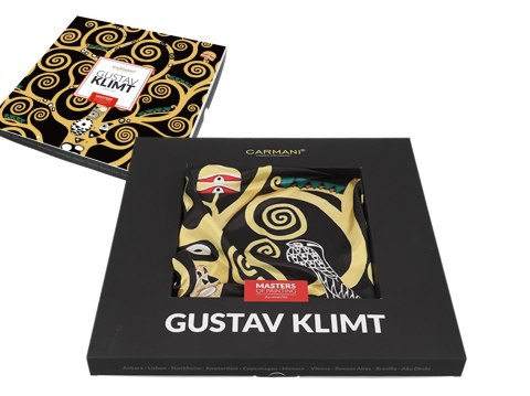 Apaszka Szal ze szlachetnej tkaniny - G. Klimt, Drzewo życia (CARMANI)