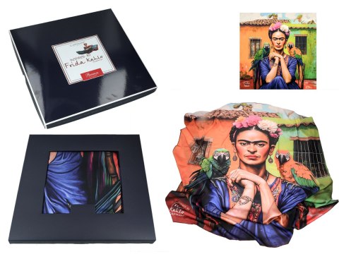 Apaszka Szal ze szlachetnej tkaniny - F. Kahlo (CARMANI)