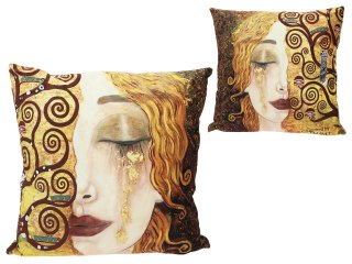 Poduszka z wypełnieniem/suwak - G. Klimt, Złote łzy (CARMANI)