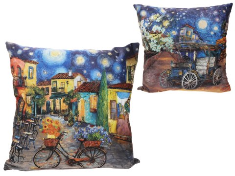 Poduszka z wypełnieniem/suwak - Inspirowana malarstwem V. van Gogh (CARMANI)