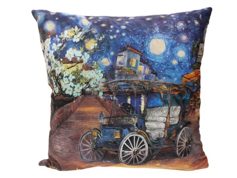 Poduszka z wypełnieniem/suwak - Inspirowana malarstwem V. van Gogh (CARMANI)