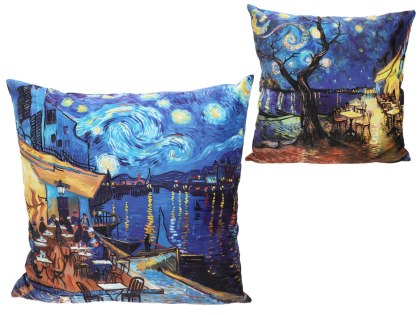 Poduszka z wypełnieniem/suwak - Inspirowana malarstwem V. van Gogh (CARMANI)