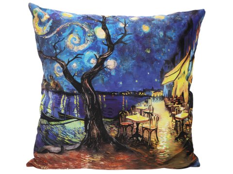 Poduszka z wypełnieniem/suwak - Inspirowana malarstwem V. van Gogh (CARMANI)