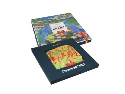 Apaszka Szal ze szlachetnej tkaniny - C. Monet, Pole maków (CARMANI)