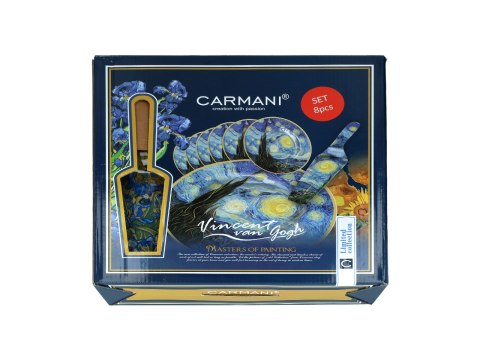 Komplet patera i 6 talerzyków - Van Gogh, Irysy