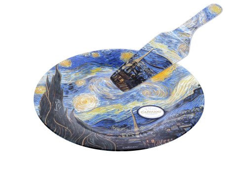 Talerz dekoracyjny z łopatką - Van Gogh, Gwiaździsta Noc