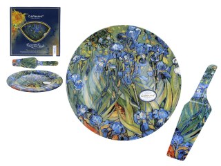 Talerz dekoracyjny z łopatką - Van Gogh, Irysy
