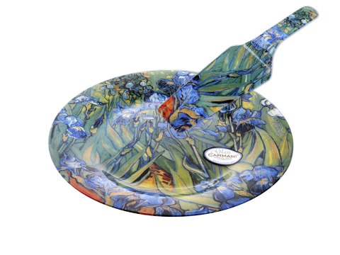 Talerz dekoracyjny z łopatką - Van Gogh, Irysy