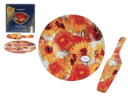 Talerz dekoracyjny z łopatką - Van Gogh, Słoneczniki