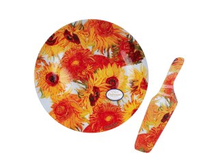 Talerz dekoracyjny z łopatką - Van Gogh, Słoneczniki