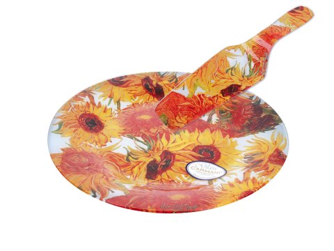 Talerz dekoracyjny z łopatką - Van Gogh, Słoneczniki