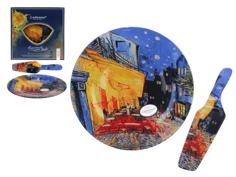 Talerz dekoracyjny z łopatką - Van Gogh, Taras Kawiarni w nocy
