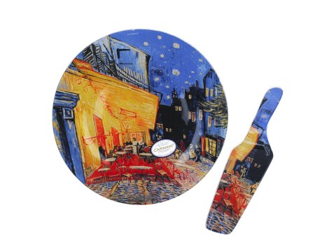 Talerz dekoracyjny z łopatką - Van Gogh, Taras Kawiarni w nocy