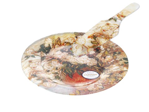 Talerz dekoracyjny z łopatką - Van Gogh, Wazon z różami