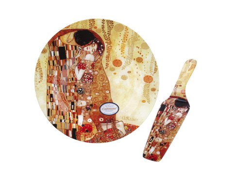 Talerz dekoracyjny z łopatką - G. Klimt, Pocałunek