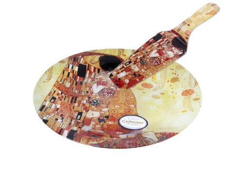 Talerz dekoracyjny z łopatką - G. Klimt, Pocałunek