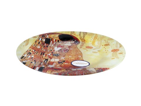 Talerz dekoracyjny z łopatką - G. Klimt, Pocałunek