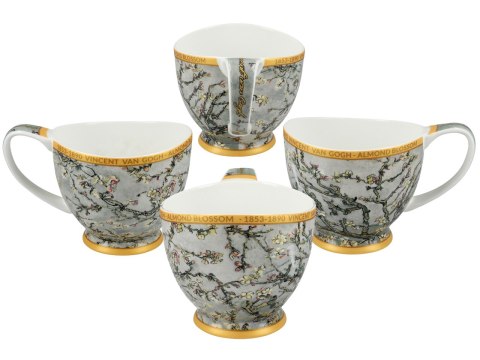 Filiżanka duża PREMIUM - Van Gogh, Kwitnący Migdałowiec - Porcelana w eleganckim kuferku