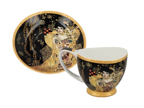 Filiżanka espresso PREMIUM - Klimt, Adela - Porcelana w eleganckim kuferku