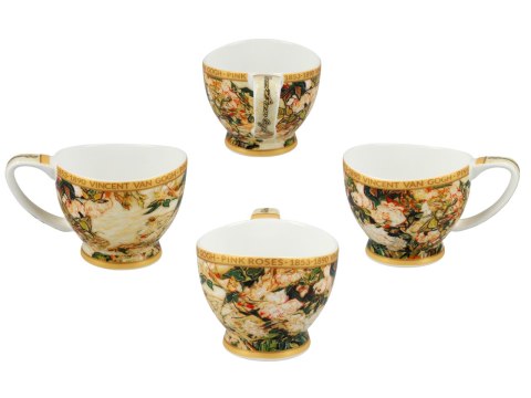 Filiżanka espresso premium Van Gogh - Wazon z różami PORCELANA