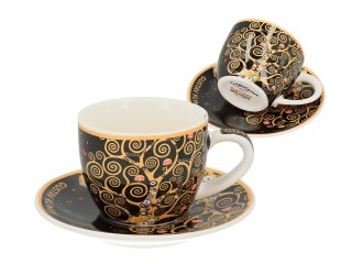 Filiżanka espresso - Klimt, Drzewo życia - Porcelana w eleganckim pudełku