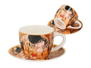Filiżanka espresso - Klimt, Pocałunek - Porcelana w eleganckim pudełku