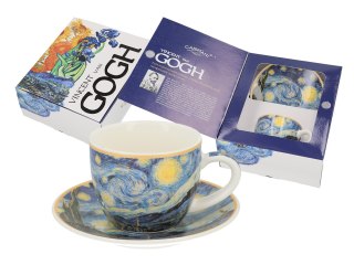 Filiżanka espresso - Van Gogh, Gwiaździsta noc - Porcelana w eleganckim pudełku