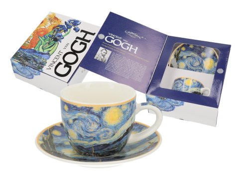 Filiżanka espresso - Van Gogh, Gwiaździsta noc - Porcelana w eleganckim pudełku