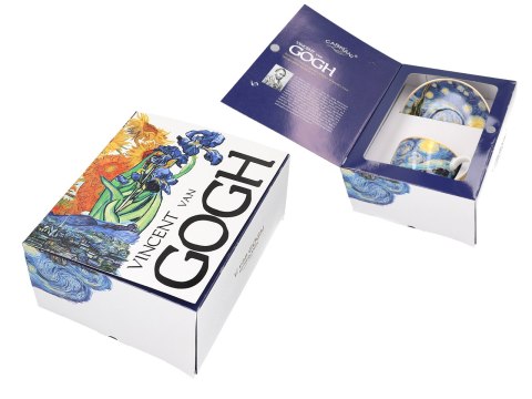 Filiżanka espresso - Van Gogh, Gwiaździsta noc - Porcelana w eleganckim pudełku