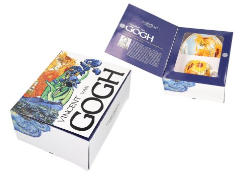 Filiżanka espresso - Van Gogh, Słoneczniki - Porcelana w eleganckim pudełku
