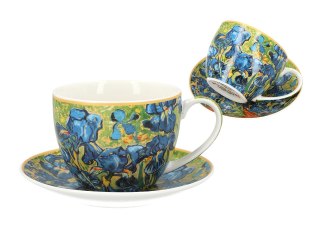 Filiżanka duża - Van Gogh, Irysy - Porcelana w eleganckim pudełku