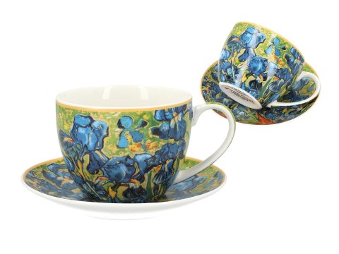 Filiżanka duża - Van Gogh, Irysy - Porcelana w eleganckim pudełku