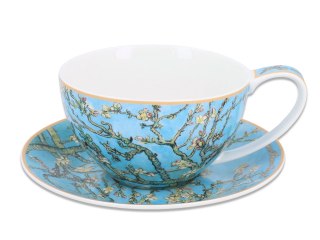 Filiżanka duża - Van Gogh, Kwitnący Migdałowiec - Porcelana w okrągłym pudełku