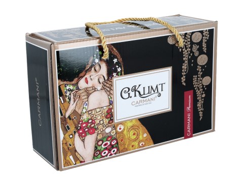 Komplet 2 filiżanek espresso premium - G. Klimt, Adela (CARMANI)