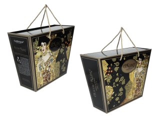 Komplet filiżanka i kubek PREMIUM - Klimt, Adela - Porcelana w kuferku
