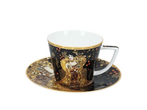 Komplet filiżanka i kubek PREMIUM - Klimt, Adela - Porcelana w kuferku