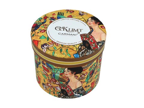 Kubek w pięknym pudełku - Klimt, Dama z wachlarzem