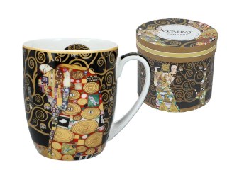 Kubek w pięknym pudełku - Klimt, Pocałunek