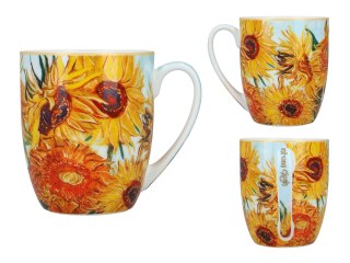 Kubek w pięknym pudełku - Van Gogh, Słoneczniki