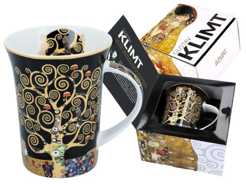 Kubek - Klimt, Drzewo życia - Porcelana w eleganckim pudełku