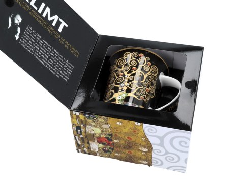 Kubek - Klimt, Drzewo życia - Porcelana w eleganckim pudełku