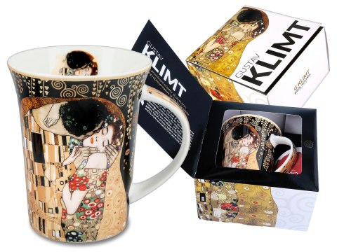 Kubek - Klimt, Pocałunek - Porcelana w eleganckim pudełku