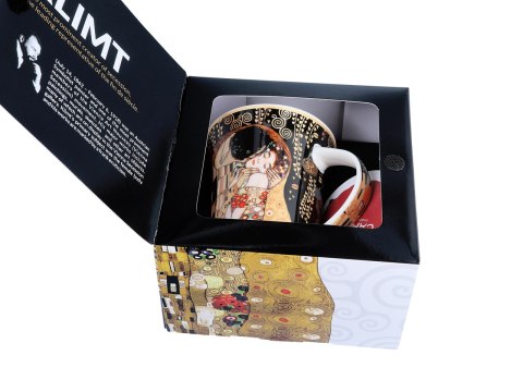 Kubek - Klimt, Pocałunek - Porcelana w eleganckim pudełku